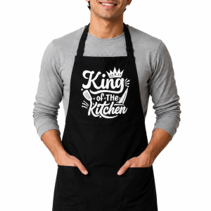 Crazyweaves King of the Kitchen Printed Cotton Apron