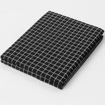 100% Pure Cotton Table Cloth 40x40 Inch | Black & White Checkered 2-Seater Dining Table Cover | Soft, Durable & Machine Washable | CRAZYWEAVES