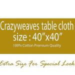 Premium Cotton Table Cloth | Black & White Striped Rectangular Dining Table Cover | Soft, Durable & Washable | CRAZYWEAVES