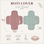 100% Cotton Roti Cover Pack of 2 | Reusable Chapati Cover Cloth | CRAZYWEAVES