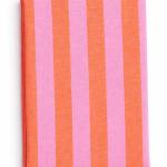 Pink & Orange Striped Cotton Table Cloth 48x62 Inch | 4 Seater Dining Table Cloth | Soft & Washable | CRAZYWEAVES