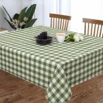 Premium Cotton Table Cloth 40x40 Inches | Mint Green & White Gingham Checks Square Dining Table Cover for 2 Seater | Durable, Machine Washable | CRAZYWEAVES