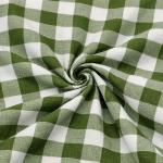 Premium Cotton Table Cloth 40x40 Inches | Mint Green & White Gingham Checks Square Dining Table Cover for 2 Seater | Durable, Machine Washable | CRAZYWEAVES
