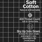 100% Pure Cotton Table Cloth 40x40 Inch | Black & White Checkered 2-Seater Dining Table Cover | Soft, Durable & Machine Washable | CRAZYWEAVES