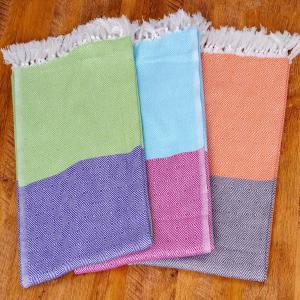 CRAZYWEAVES Diamond Weave Cotton Bath Towel