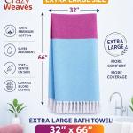 CRAZYWEAVES Diamond Weave Cotton Bath Towel