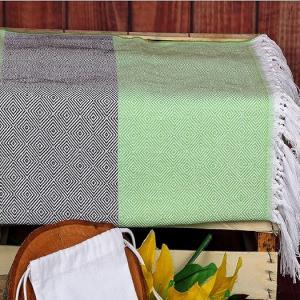 CRAZYWEAVES Diamond Tassel Cotton Bath Towel