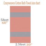 CRAZYWEAVES Diamond Tassel Cotton Bath Towel