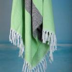CRAZYWEAVES Diamond Tassel Cotton Bath Towel