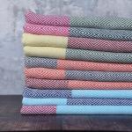 CRAZYWEAVES Diamond Tassel Cotton Bath Towel