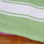 CRAZYWEAVES Premium Diamond Weave Cotton  Pink,Orange,Grey Bath Towel