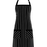 Crazyweaves 100% Cotton Attractive Black Stripe Apron