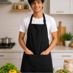 Crazyweaves 100% Cotton Attractive Black Apron