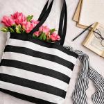 tote bag for shopping 100% Cotton heavy duty canvas tote bags for girls with zip, College Girls,office bag for women for Shopping, Travel & beach bags for women Cotton Fabric