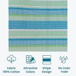 Crazy Weaves Cotton BedSheet for Single Bed 60 X 90 inch Soft Cotton Flat Sheet Blue Checks