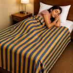 100% Cotton Single Bedsheet 60 x 90 Inches (153 X 230 cm) Soft Breathable Bed Sheet for Bedroom, Hostel & Guest Room | Lightweight Durable Bedding
