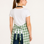 CRAZYWEAVES 100% Attractive Cotton Meadow Check Apron