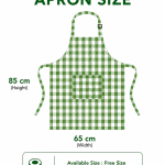 CRAZYWEAVES 100% Attractive Cotton Meadow Check Apron