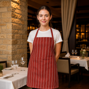 Crazyweaves 100% Cotton Attractive Maroon Dobby Apron