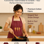 Crazyweaves 100% Cotton Attractive Maroon Dobby Apron