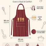 Crazyweaves 100% Cotton Attractive Maroon Dobby Apron