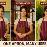 Crazyweaves 100% Cotton Attractive Maroon Dobby Apron