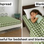 Crazy Weaves Cotton Handloom bedsheet for Single Bed 60 x 90 inch Light Weight Blanket for Winter and Summer 100% Cotton Soft Cotton Flat Sheet