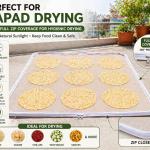 Cotton Papad Drying Cloth 36 × 28 Inch | Reusable Vadam Drying Cloth for Papad, Fryums, Chillies & Spices