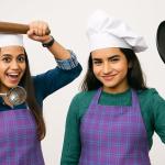 Crazyweaves 100% Cotton Royal Lavender Check Apron
