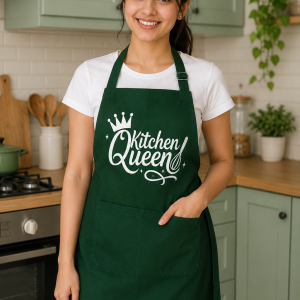 Crazyweaves Queen of the Kitchen Printed Cotton Apron