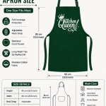 Crazyweaves Queen of the Kitchen Printed Cotton Apron