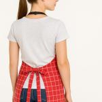 Crazyweaves 100% Cotton Attractive Red Big Check Apron