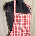 Crazyweaves 100% Cotton Red Check Apron