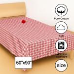 CRAZYWEAVES 100%Cotton Bed Sheet for 60*90 inch Single Bed Cover Single bedsheet 100% Soft Cotton flatsheet