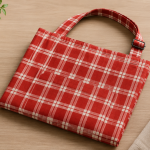 Crazyweaves 100% Cotton Red Check Apron