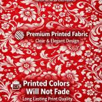 Red & White Floral Printed Cotton Single Bedsheet – 60 x 90 Inch, Soft & Comfortable, Washable Bed Sheet for Bedroom, Home Decor & Everyday Use – CRAZYWEAVES