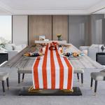 Cotton Ribbed Washable Rectangular Table Runner
