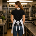 Crazyweaves 100% Cotton Attractive White Apron