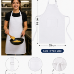 Crazyweaves 100% Cotton Attractive White Apron