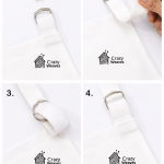 Crazyweaves 100% Cotton Attractive White Apron